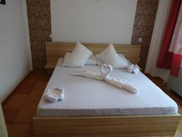 Фото номера Двухместный номер с 1 кроватью Гостевой дом Pensiunea Alpina Casi &amp; Spa г. Пэлтиниш 9