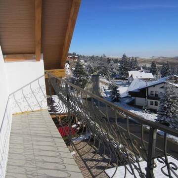 Фото номера Двухместный номер с 1 кроватью Гостевой дом Pensiunea Alpina Casi &amp; Spa г. Пэлтиниш 13